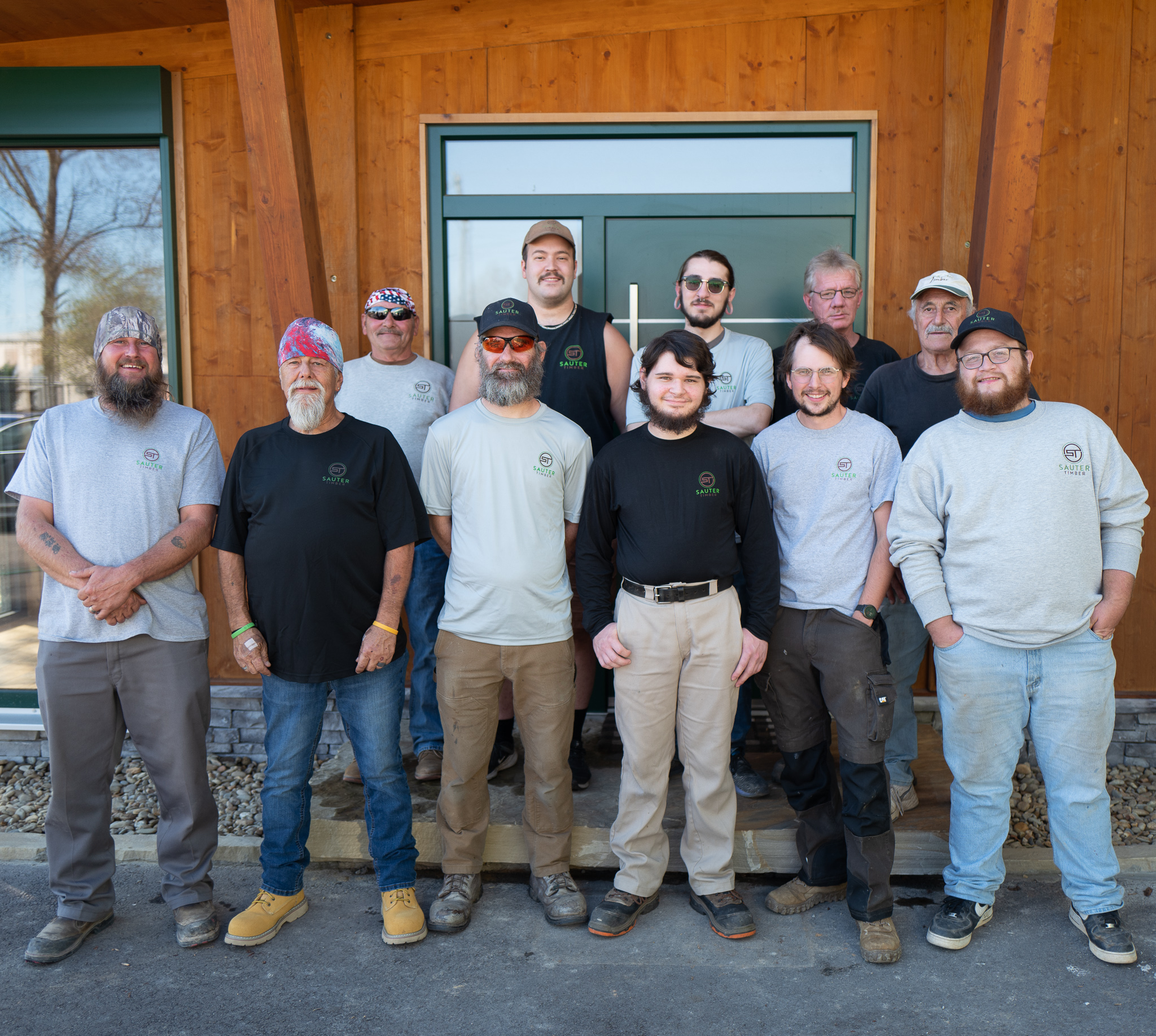 Daniel, Felix, Brent and Steve are the skilled wood finishers and draftsmen